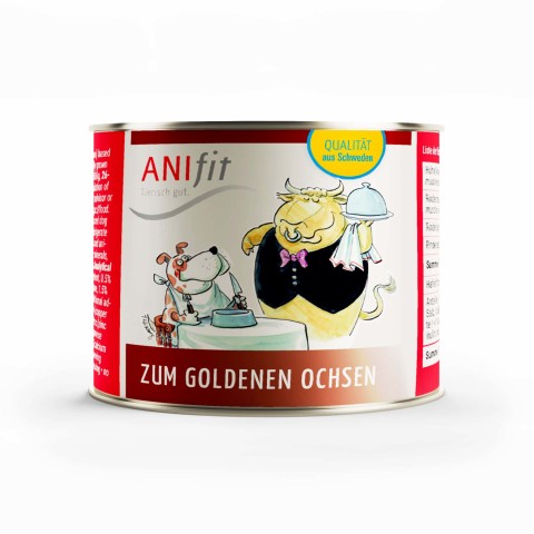 Hond Accessories Natvoer Zum Goldenen Ochsen 200g 6 Stuk -1- Anifit